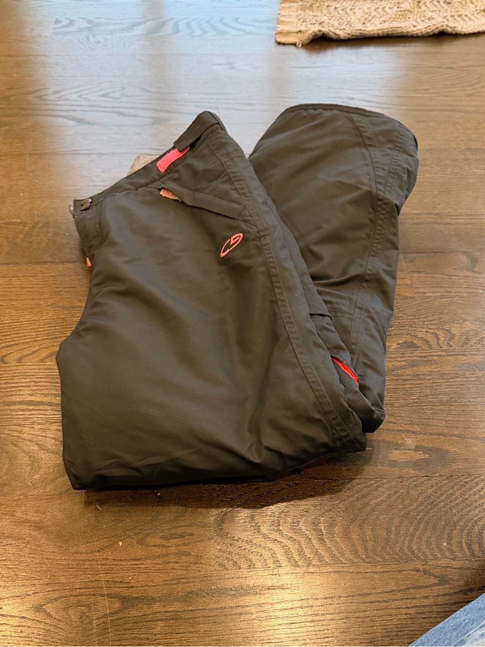 Champion Black Ski Pants with Pink Accents